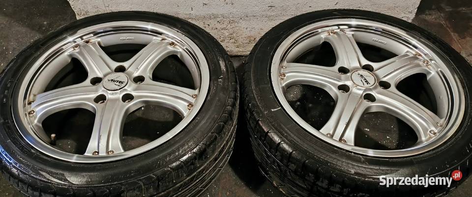 Autec Stratos 17 8J 5x112 polerowane ranty opony