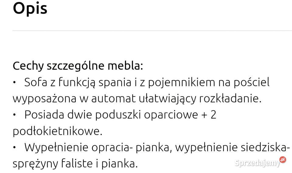 Sofa rozkladana 200cm