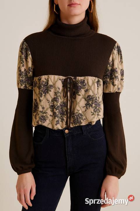 Golf bluzka z kwiatkami SM Rozmiar 38(M)