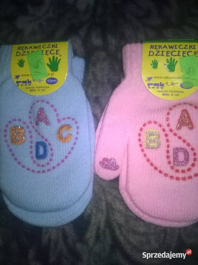 Nowy zestaw rękawiczek dziecięcych warmińsko-mazurskie Świętajno