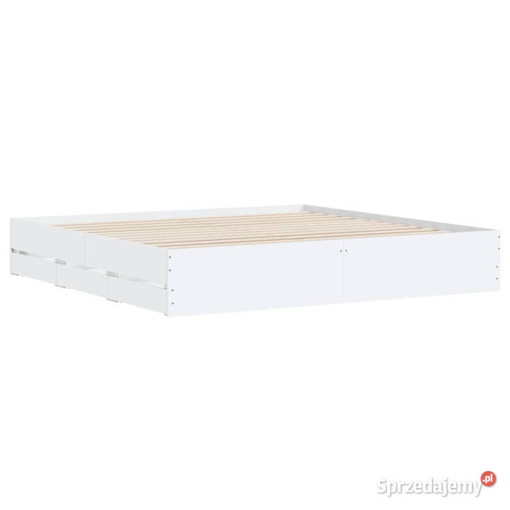 Rama łóżka z szufladami biała 160x200 WM3207259 Warszawa