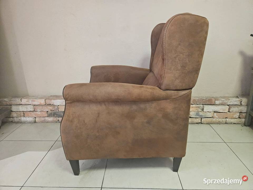 Brązowy fotel ładne i solidne wykonanie Pszczyna