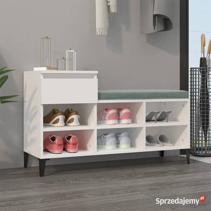 Półka na buty biała 102x36x60 materiał mazowieckie Warszawa