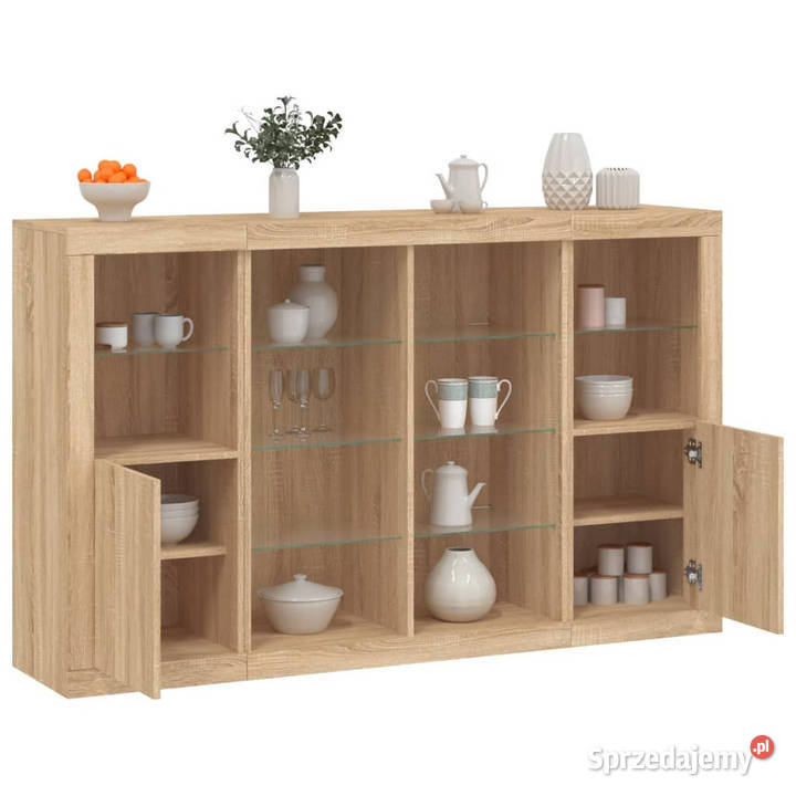 Szafki z oświetleniem LED 3 dąb sonoma WM3209137 mazowieckie Warszawa