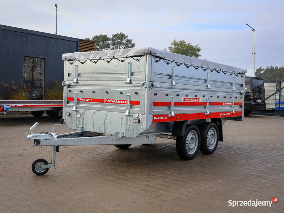 TEMARED TRANSPORTER 30152 z plandeką płaską i wielkopolskie Cegielsko