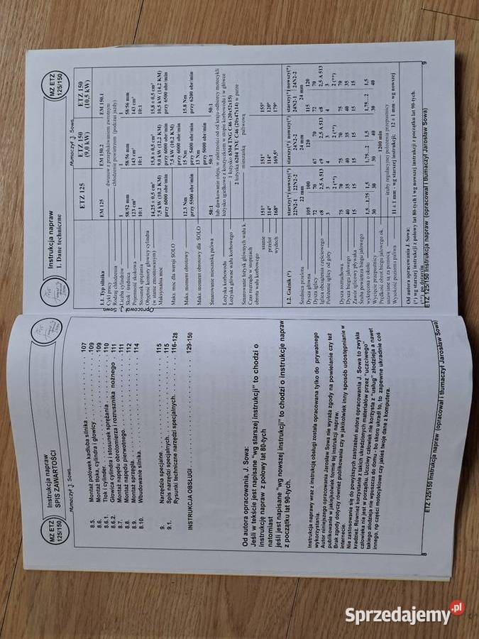 Mz etz instrukcja Paczkowo