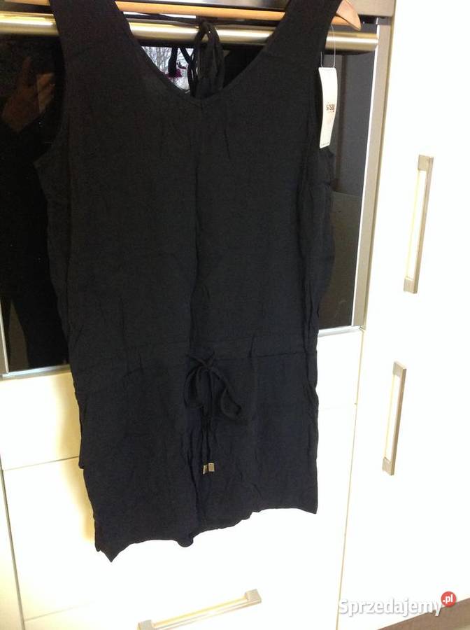 Letni Kombinezon Czarny Damski SINSAY S NOWY Rozmiar 36(S) Nowa Sól