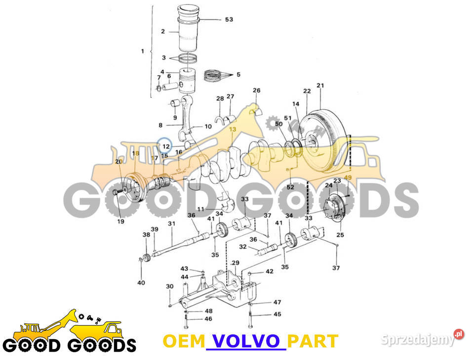 VOLVO PANEWKI KORBOWODOWE STD TD45 TD70 270093