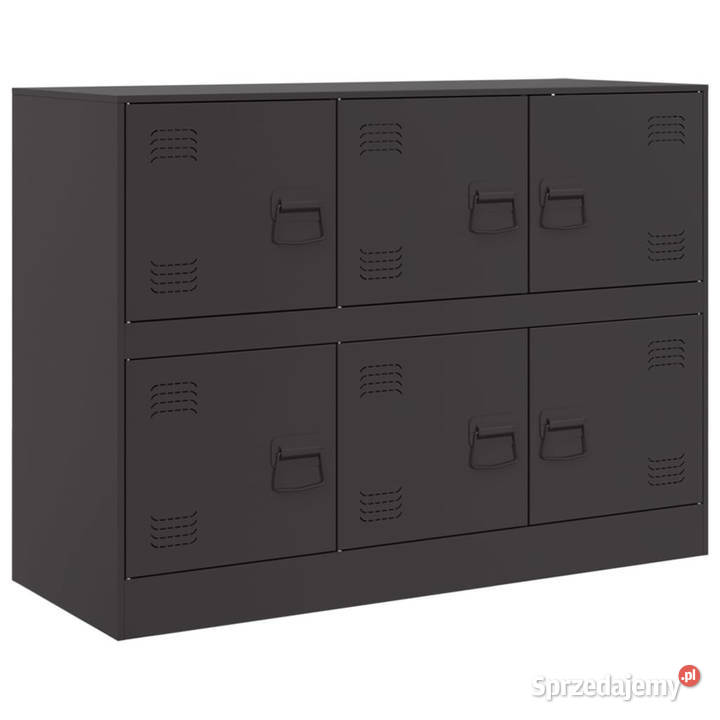 Szafka czarna 99x39x73 stalowa WM841793