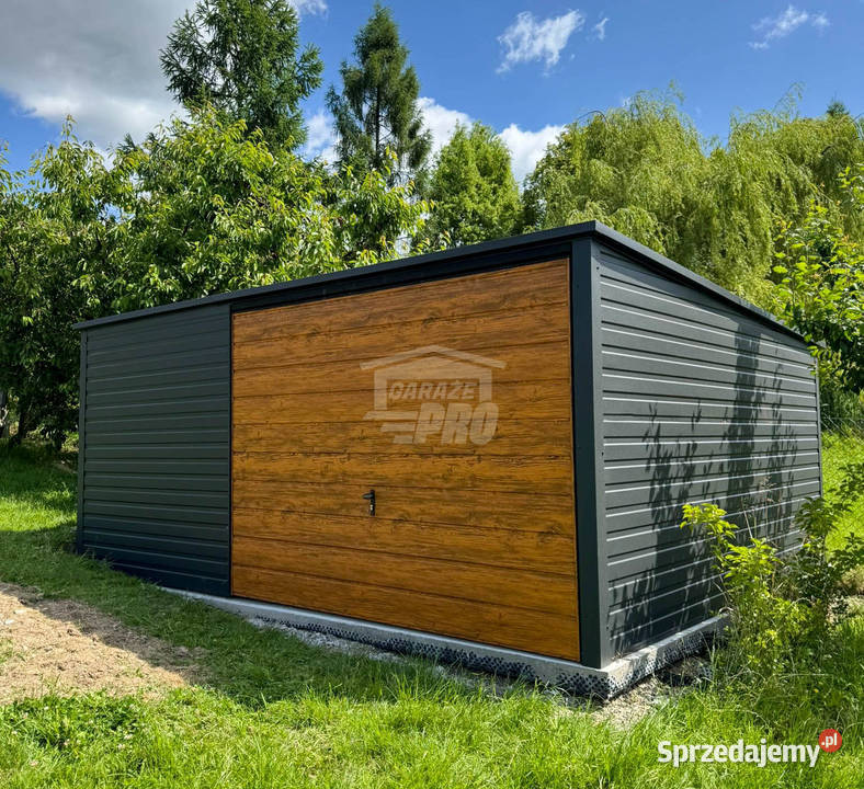 Garaż Blaszany 5x4 Brama uchylna drewnopodobny 20m2 Kraków