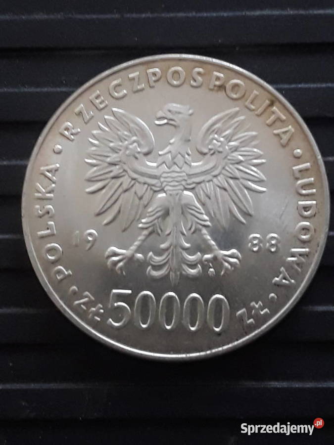 50 000 J Piłsudski 1988 r Mennicze Kolekcje Konin