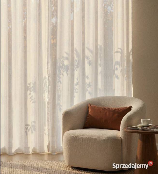 Zasłona z ozdobną nitką świętokrzyskie Nowa Słupia