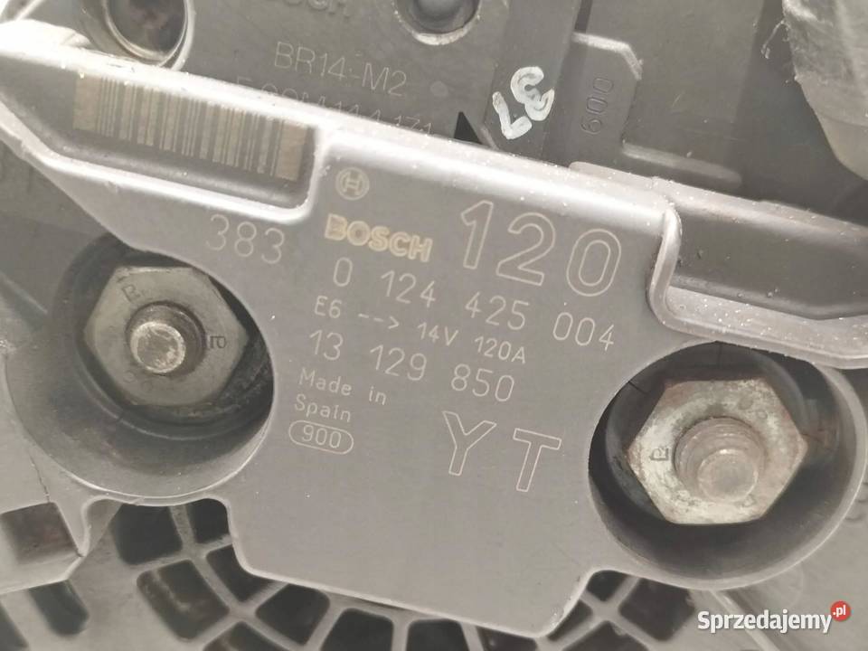 ALTERNATOR 13129850YT 0124425004 22 16V Opel Układ elektryczny silnika