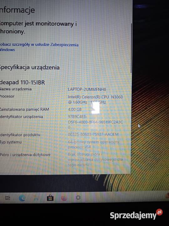 Laptop Lenovo małopolskie