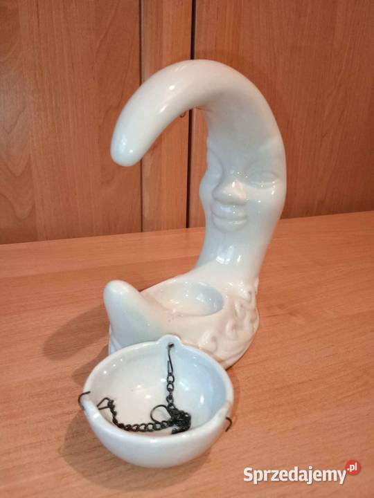 Unikatowy świecznik w kształcie księżyca Vintage Bytom sprzedam