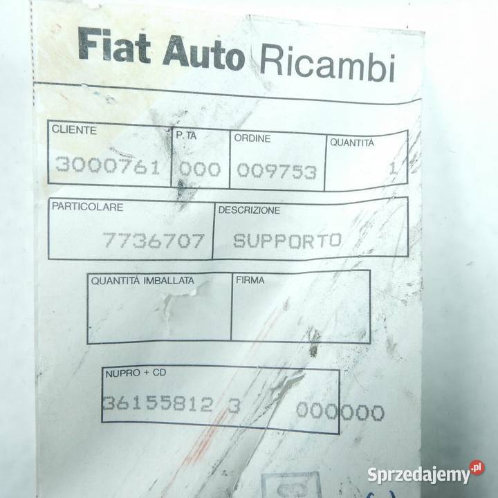 PODPORA KOLUMNY KIEROWNICZEJ FIAT PUNTO 9300 ORI