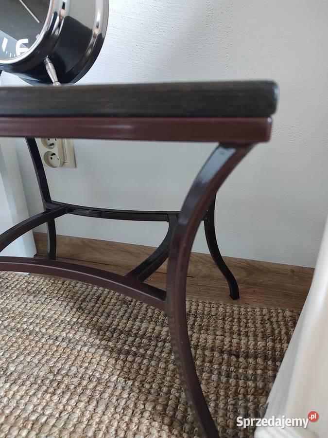 Stoliki nocne drewno plus metal dolnośląskie Legnica