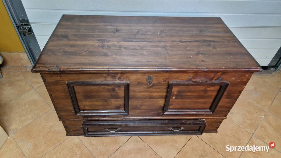 Skrzynia kufer drewniany 119x59x68 Meble Świętochłowice