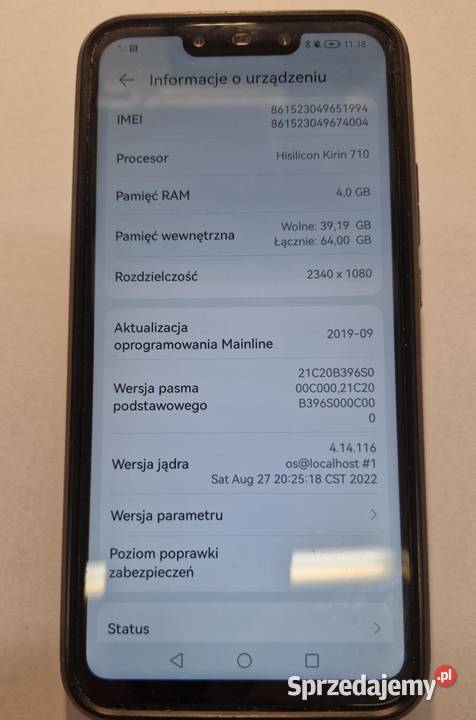 Smartfon Huawei Mate 20 Lite 4 GB 64 GB 4G LTE Łódź