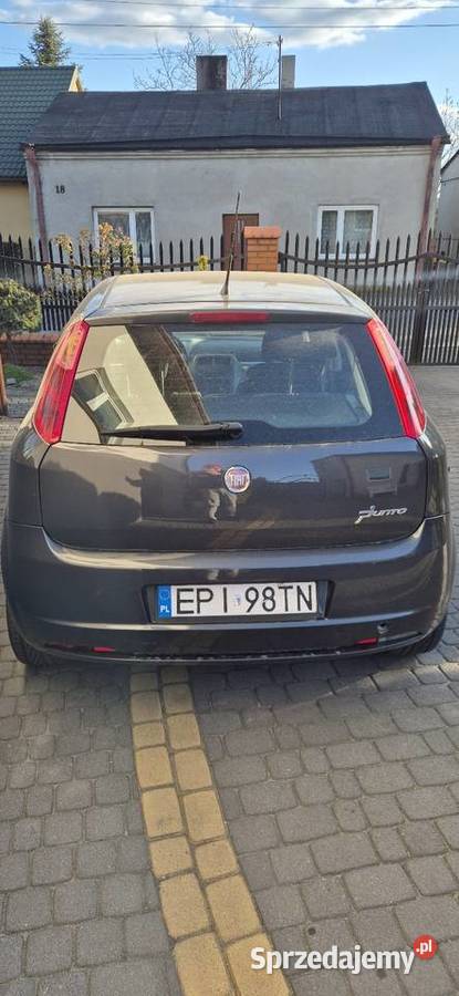 Fiat Grande Puntobenzyna Salon centralny zamek Łódź
