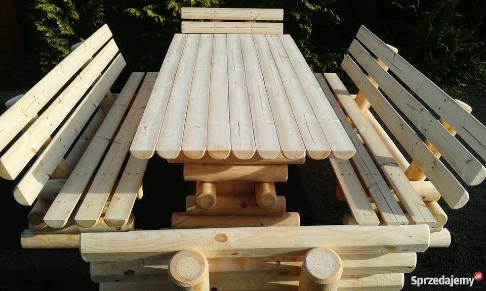 Meble ogrodowe barowe drewniane z Chojnice