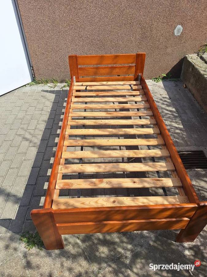 Łóżko sosnowe 90x200 205cm Ramy i stelaże Poznań sprzedam