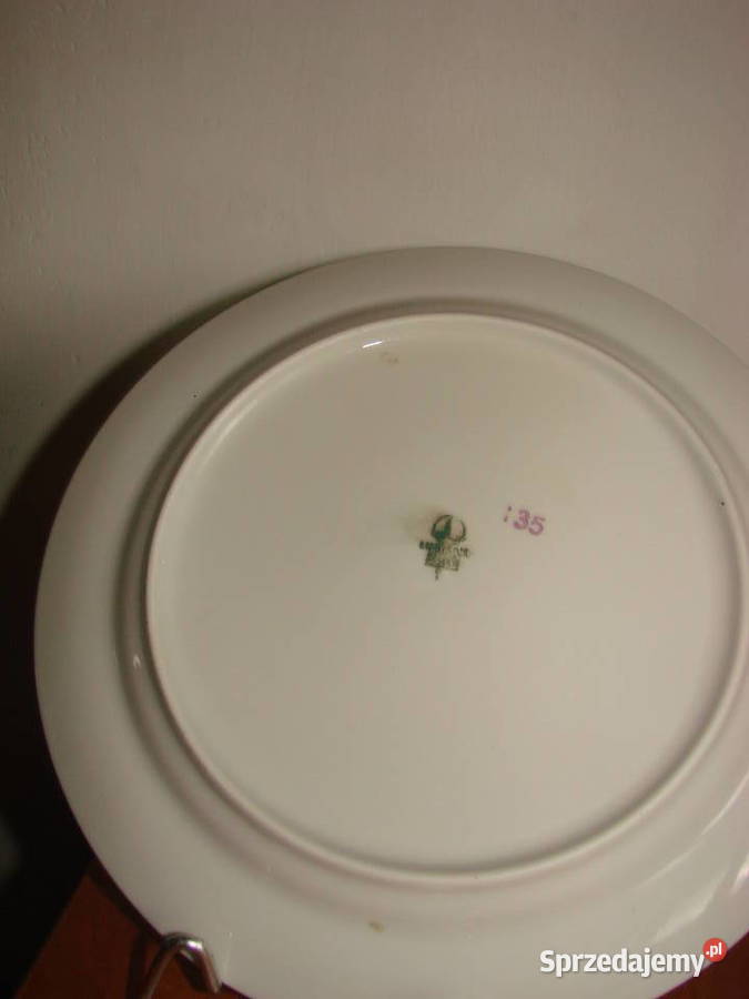 Lubiana wzór kaszubski talerz obiadowy 24 PRL