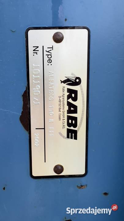 Pług RABE Albatros 110 M 2002r 3 skibowy Rabe małopolskie Kraków