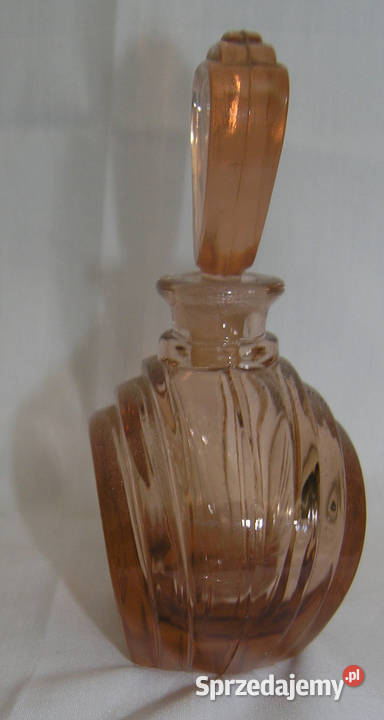 flakon na perfumy vintage 02 szkło rozalinoweAlD Porcelana i szkło Bartków sprzedam