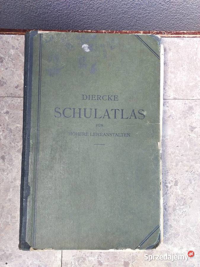 Stary przedwojenny atlas geograficzny niemiecki Antyki, Sztuka, Kolekcje Tczew sprzedam