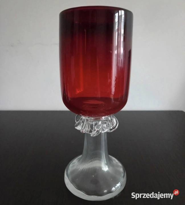 Kielich puchar szkło vintage PRL sprzedam