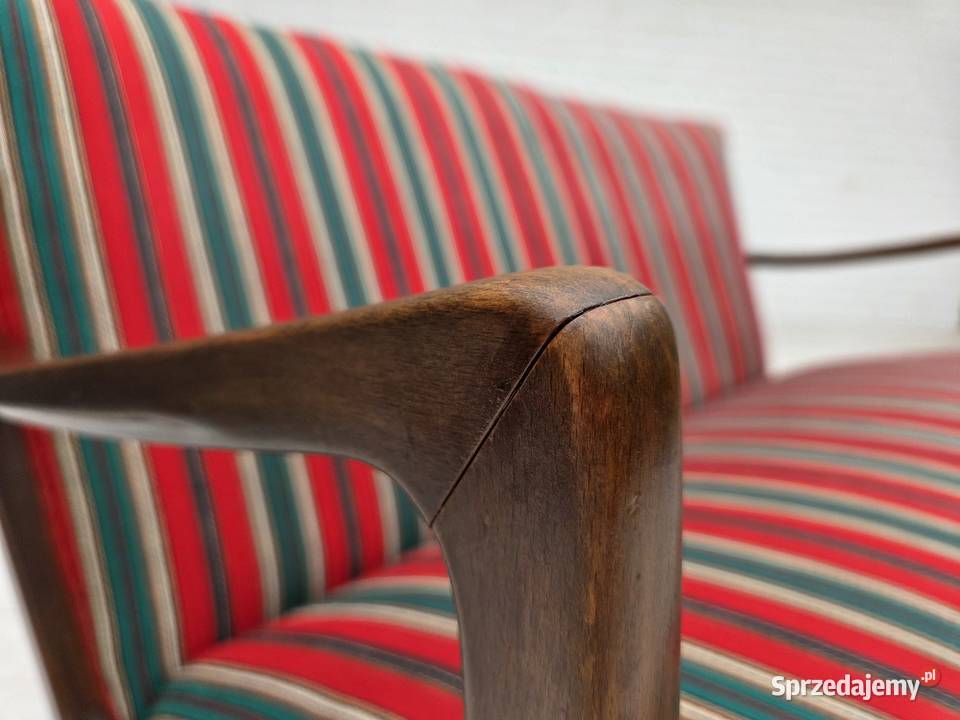Lata 60 Duńska sofa dwuosobowa design Fritz Poznań