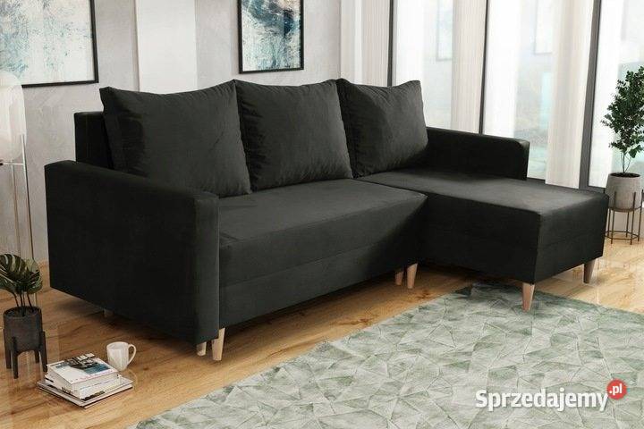 Rogówka z funkcją spania PIĘKNE KOLORY 137.5cm Narożniki Sosnowiec