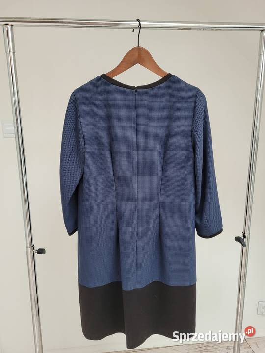 Granatowo czarna sukienka elegancka Rozmiar 40(L) Liszki sprzedam