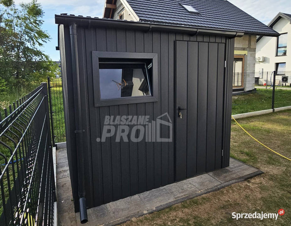 Domek ogrodowy 252 m drzwi okno antracyt GP738 Malbork