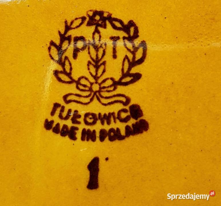 Porcelit fajans Tułowice talerze płytkie PRL Ruda Śląska