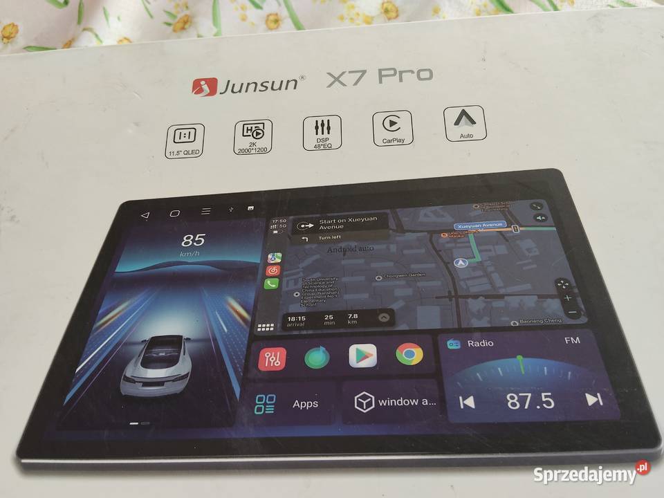 Junsun X7 PRO 115 2K AI bezprzewodowe CarPlay Gniezno