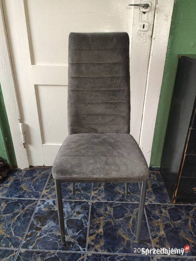 Krzesło metalowe materiałowe Kołobrzeg