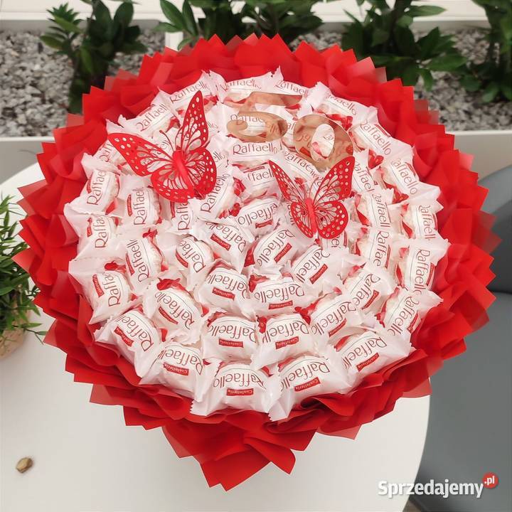Słodki bukiet z Raffaello 50 Prezent na 50 Kraków sprzedam