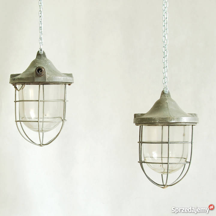 Lampa industrialna RSWO Elektryka Sopot lata 70 inny kolor Warszawa