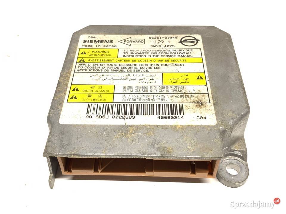 SENSOR AIRBAG SSANGYONG ACTYON 8625131040 podkarpackie