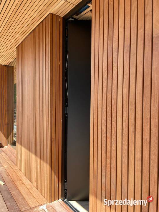 Nowoczesne drzwi aluminiowe wejściowe Schuco inny materiał Nowy Sącz sprzedam