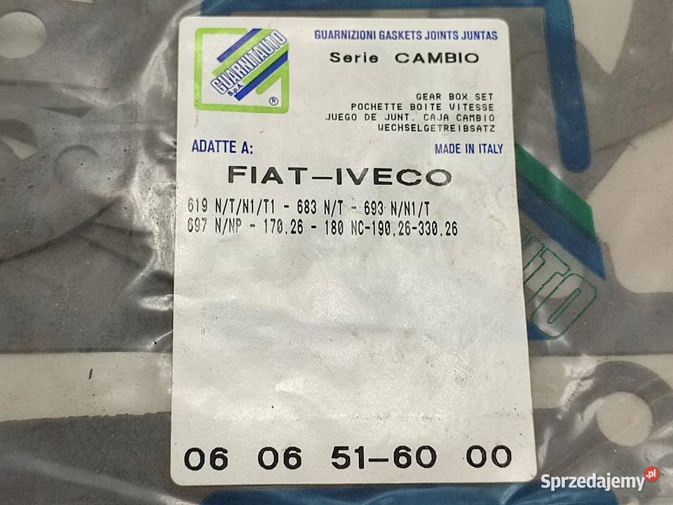 ZESTAW USZCZELEK SKRZYNI FIAT IVECO 619 683 693 sprzedam