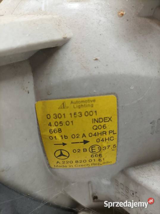 LAMPA PRZÓD LEWA EU 0301153001 MercedesBenz świętokrzyskie