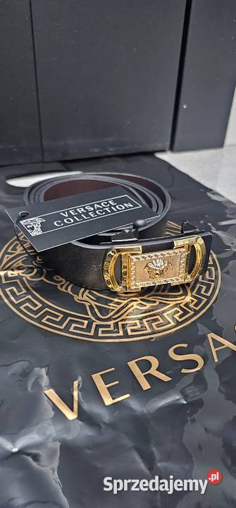 Pasek skórzany versace Długość 128 Poznań