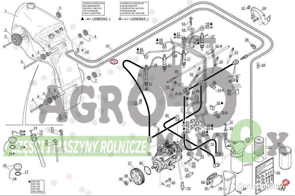 242590 PRZEWÓD PALIWA MANITOU Wichrów