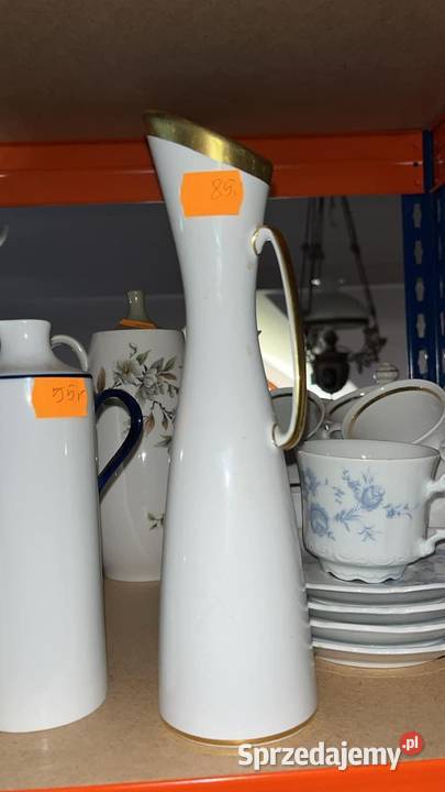 Dzbanek wazon Syg Hackefors Porslin Sweden Porcelana i szkło Gdańsk