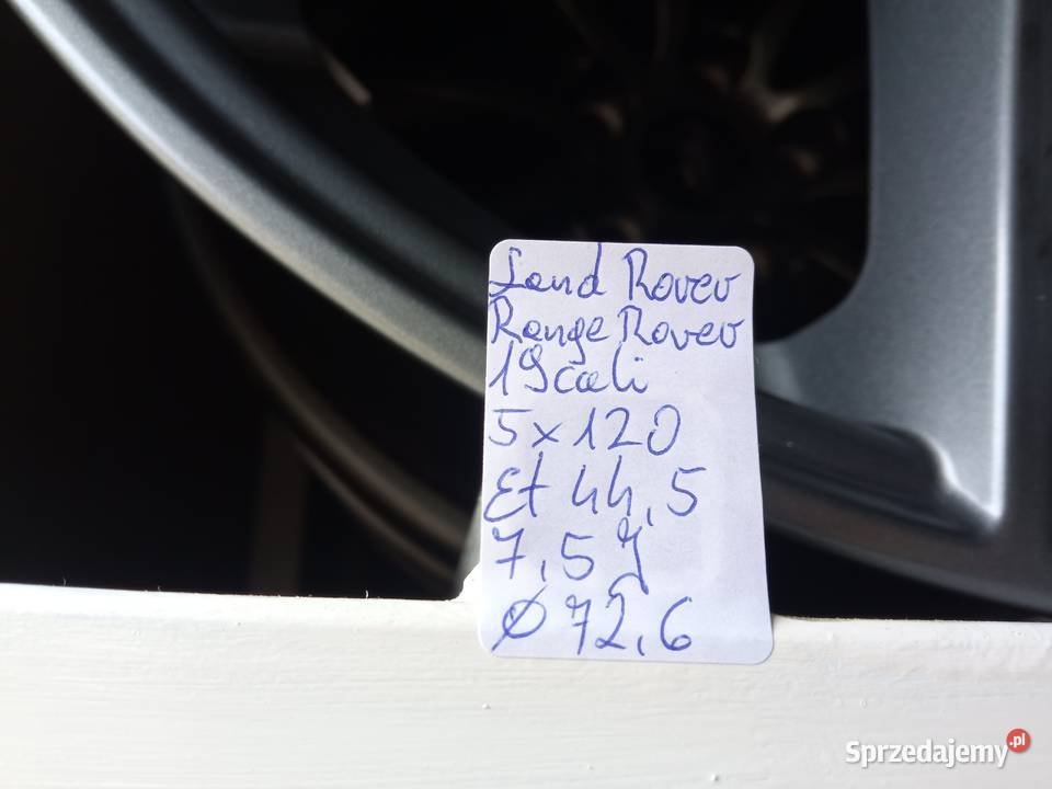 Felgi Land Rover 19 5x120 et445 czujniki Szczukowskie Górki