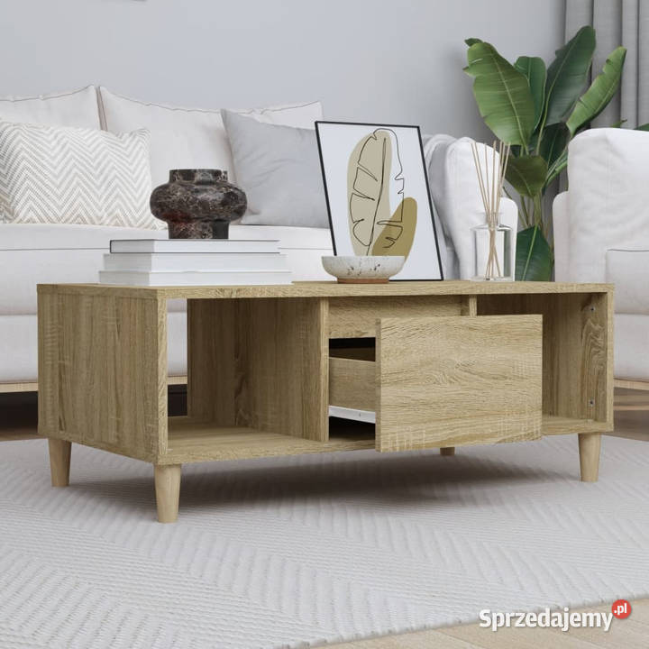 Stolik kawowy dąb sonoma 90x50x365 materiał mazowieckie Warszawa