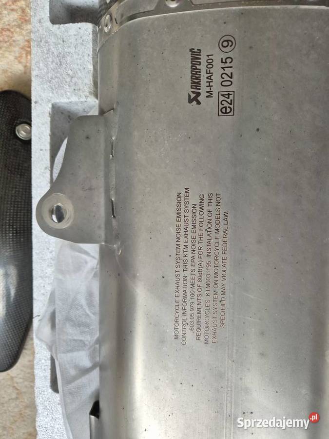 KTM 1050 1090 1190 1290 Wydech Akrapovic Warka